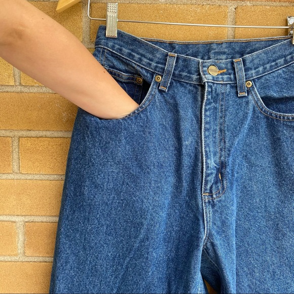 VINTAGE LL BEAN Double L Natural Fit Blue Jeans 26 - Picture 6 of 7